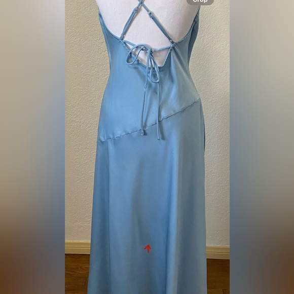 Cowl Dress in Sky Blue- ASTR THE LABEL - Picture 10 of 11